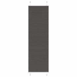 vidaXL Store plissé noir 60x200 cm largeur du tissu 594 cm polyester store plissé de fenêtre store accordéon store 4015152