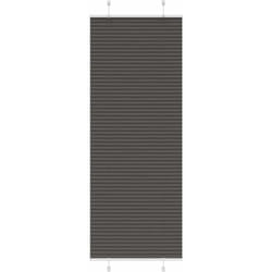 Store plissé noir 75x200 cm largeur du tissu 74,4 cm polyester - Vidaxl