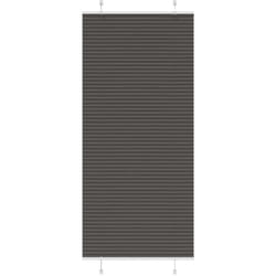 Store plissé noir 85x200 cm largeur du tissu 84,4 cm polyester Vidaxl