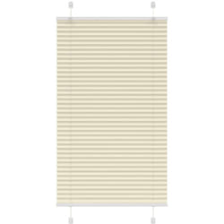 Store plissé crème 80x150 cm largeur du tissu 79,4 cm polyester - Vidaxl
