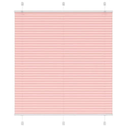 vidaXL Store plissé rose 120x150 cm largeur du tissu 1194cm polyester store plissé de fenêtre store accordéon store 4015453