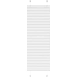 Store plissé blanc 40x100 cm largeur du tissu 39,4 cm polyester - Vidaxl