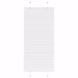 vidaXL Store plissé blanc 55x100 cm largeur du tissu 544 cm polyester store plissé de fenêtre store accordéon store 4015474