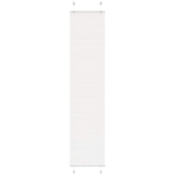 Store plissé blanc 45x200 cm largeur du tissu 44,4 cm polyester - Vidaxl