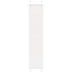 Store plissé blanc 50x200 cm largeur du tissu 49,4 cm polyester vidaXL