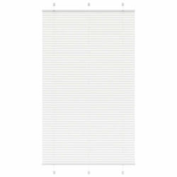 vidaXL Store plissé blanc 115x200cm largeur du tissu 1144cm polyester store plissé de fenêtre store accordéon store 4015520