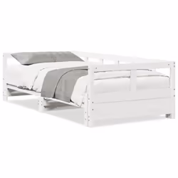 VidaXL 854953, lit sofa, Blanc, Bois de pin, 2075 mm, 920 mm, 560 mm