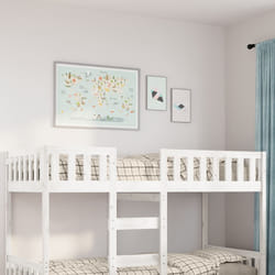 VidaXL 855016 Lit pour enfant Blanc Bois
