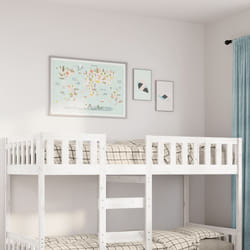 VidaXL 855019 Lit pour enfant Blanc Bois