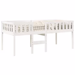 VidaXL 855019 Lit pour enfant Blanc Bois - Vue supplémentaire 4
