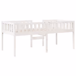 VidaXL 855019 Lit pour enfant Blanc Bois - Vue supplémentaire 7
