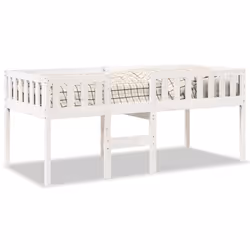 VidaXL 855022 Lit pour enfant Blanc Bois