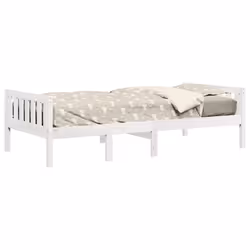VidaXL 855025 Lit pour enfant Blanc Bois - Vue supplémentaire 4