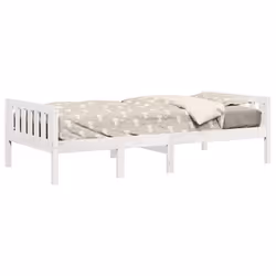 VidaXL 855031 Lit pour enfant Blanc Bois - Vue supplémentaire 4