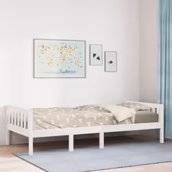 VidaXL 855034 Lit pour enfant Blanc Bois - Vue supplémentaire 2