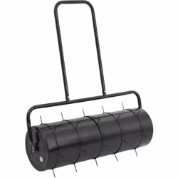Ce rouleau à gazon de jardin, avec 5 colliers d'aération à pointes, est un outil robuste et pratique pour tout jardinier afin ...