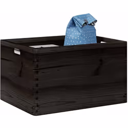 Améliorez le rangement de votre maison avec cette boîte en bois de pin massif, alliant fonctionnalité et charme rustique. Mat ...