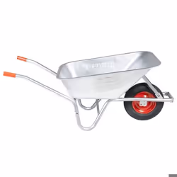 vidaXL Brouette 90 L 150 kg acier galvanisé et plastique