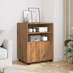Cette armoire à roulettes est facile à déplacer et offre un grand espace de rangement, ce qui est pratique pour votre vie et  ...