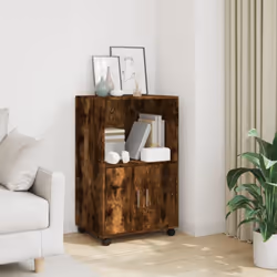 Cette armoire à roulettes est facile à déplacer et offre un grand espace de rangement, ce qui est pratique pour votre vie et  ...
