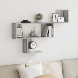 Tagère murale sonoma gris 100x15x70 cm bois ingénierie Vidaxl