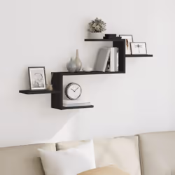 Maximisez votre espace intérieur et donnez du style à votre mur avec cette étagère murale ! Matériau stable et durable : le b ...