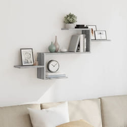 Vidaxl - Tagère Murale Sonoma Gris 104x15x49 Cm Bois Ingénierie