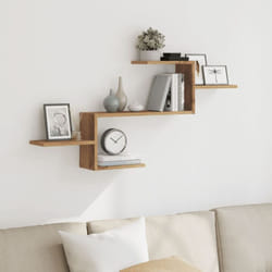 Vidaxl - tagère murale chêne artisanal 104x15x49 cm bois d'ingénierie