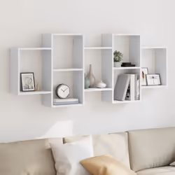 Maximisez votre espace intérieur et donnez du style à votre mur avec cette étagère murale ! Matériau stable et durable : le b ...