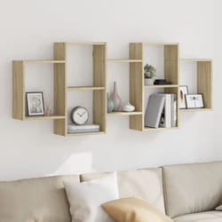 Vidaxl Étagère Murale Chêne Sonoma 159x18x65 Cm Bois D'Ingénierie