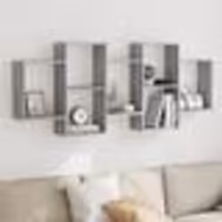 vidaXL Étagère murale sonoma gris 159x18x65 cm bois dingénierie 853214