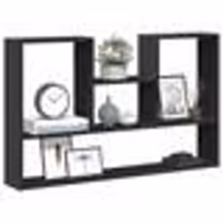 vidaXL Étagère murale noir 99x15x60 cm bois dingénierie 853237
