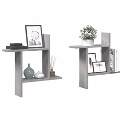 VidaXL 853257 étagères Bois Gris