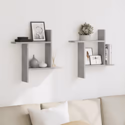 VidaXL 853257 étagères Bois Gris