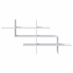 VidaXL 853263 étagères Bois Blanc - Vue supplémentaire 4