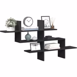 Maximisez votre espace intérieur et donnez du style à votre mur avec cette étagère murale ! Matériau stable et durable : le b ...