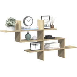 Vidaxl - tagère murale chêne sonoma 124,5x18x60,5 cm bois d'ingénierie