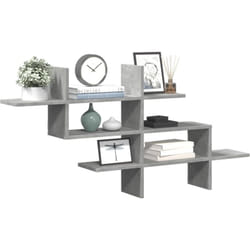 Vidaxl - tagère murale gris béton 124,5x18x60,5 cm bois d'ingénierie