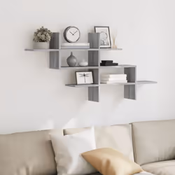 VidaXL 853268 étagères Bois Gris
