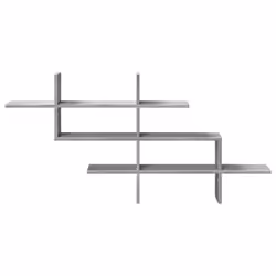 VidaXL 853268 étagères Bois Gris - Vue supplémentaire 4