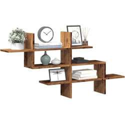 Vidaxl - tagère murale vieux bois 124,5x18x60,5 cm bois d'ingénierie