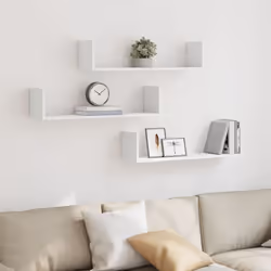 Maximisez votre espace intérieur et donnez du style à votre mur avec ces étagères murales ! Matériau stable et durable : le b ...