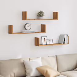 Maximisez votre espace intérieur et donnez du style à votre mur avec ces étagères murales ! Matériau stable et durable : le b ...