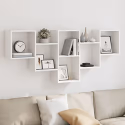 Maximisez votre espace intérieur et donnez du style à votre mur avec cette étagère murale ! Matériau stable et durable : le b ...