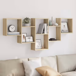 Maximisez votre espace intérieur et donnez du style à votre mur avec cette étagère murale ! Matériau stable et durable : le b ...