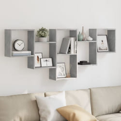 Vidaxl - tagère murale gris béton 159x18x66 cm bois d'ingénierie