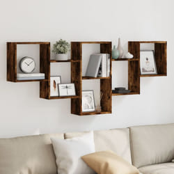 Vidaxl - tagère murale chêne fumé 159x18x66 cm bois d'ingénierie