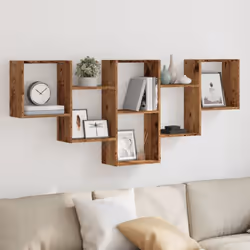 Maximisez votre espace intérieur et donnez du style à votre mur avec cette étagère murale ! Matériau stable et durable : le b ...