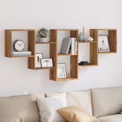 Maximisez votre espace intérieur et donnez du style à votre mur avec cette étagère murale ! Matériau stable et durable : le b ...