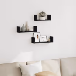 Maximisez votre espace intérieur et donnez du style à votre mur avec ces étagères murales ! Matériau stable et durable : le b ...